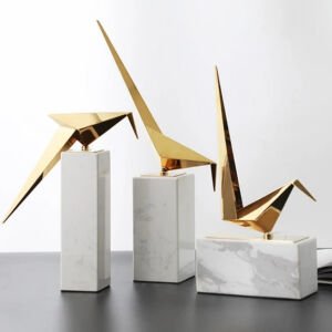 3lü Set Metal Kuşlar 18x42cm