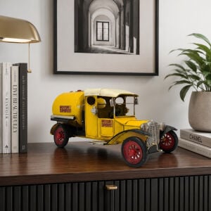 Retro İspirto Tankeri Sarı 14x35cm