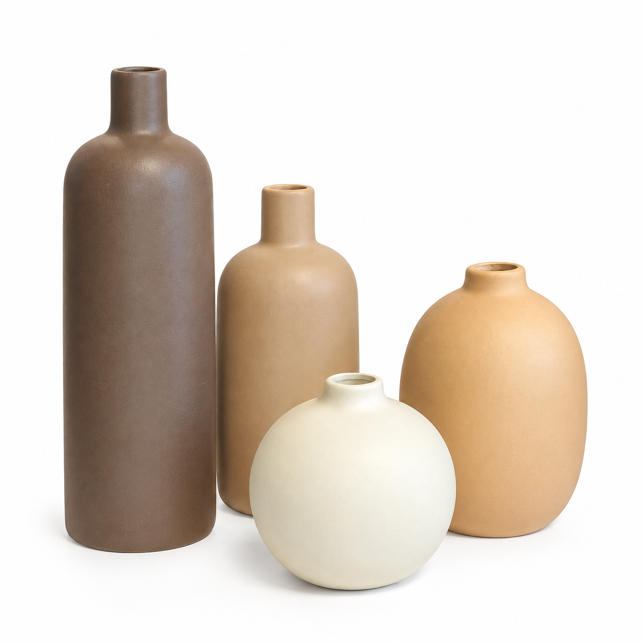 4lü Set Seramik Vazo 7x25cm