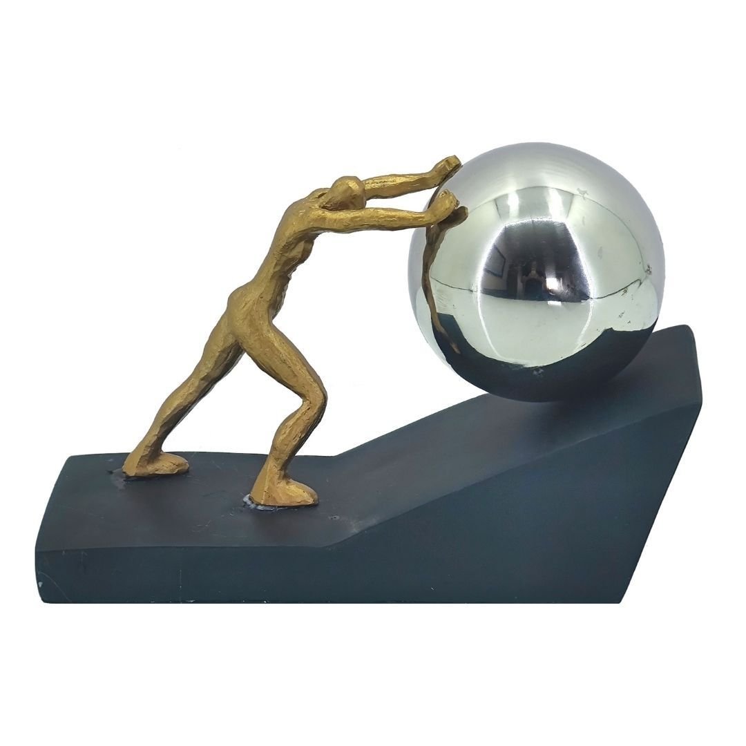 Metal Top Süren Adam 15x24cm