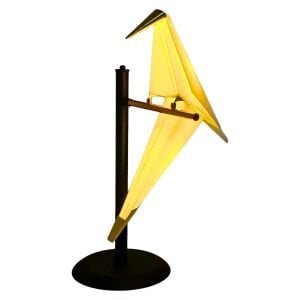 Ledli Kuşlu Abajur 40x72cm