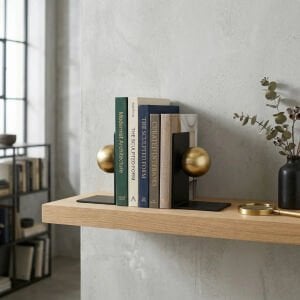 2li Set Metal Kitap Tutacağı Eskitme 13x18cm