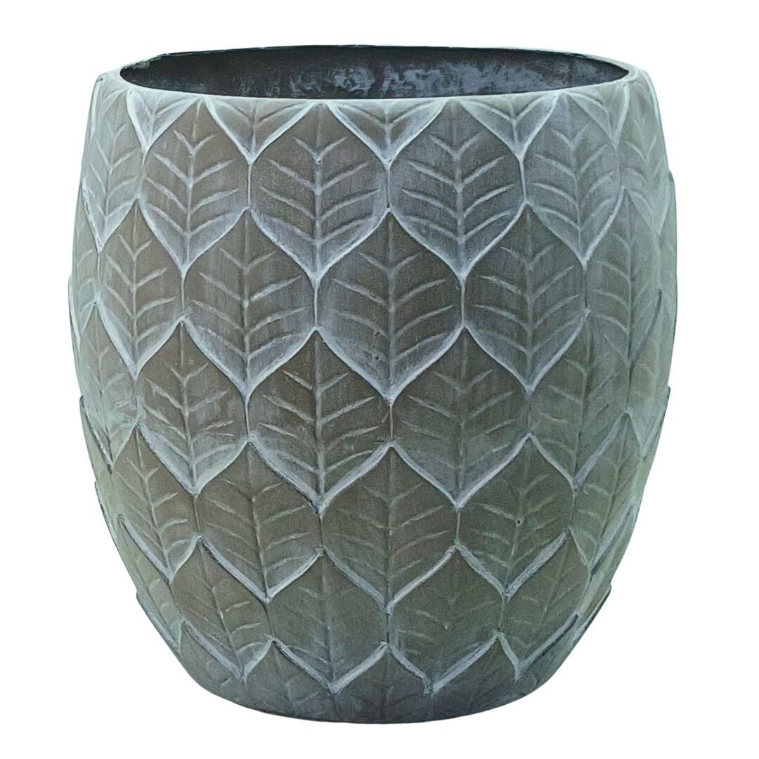 Yaprak Desenli Saksı 50x55cm