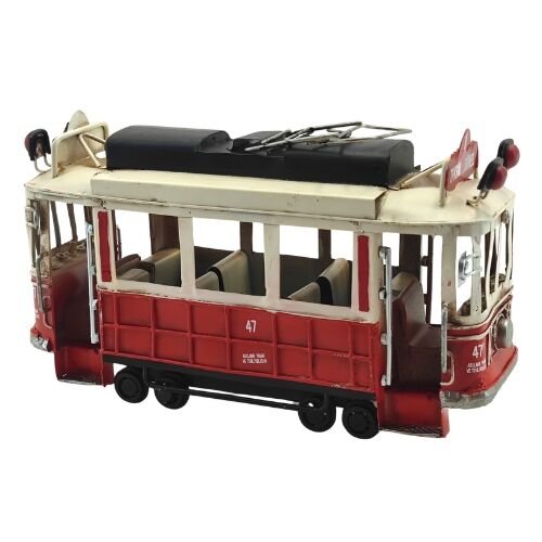 Retro Metal Taksim Tramvay 15x25cm