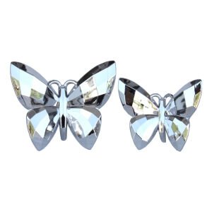 2li Set Kelebek Gümüş 11x14cm