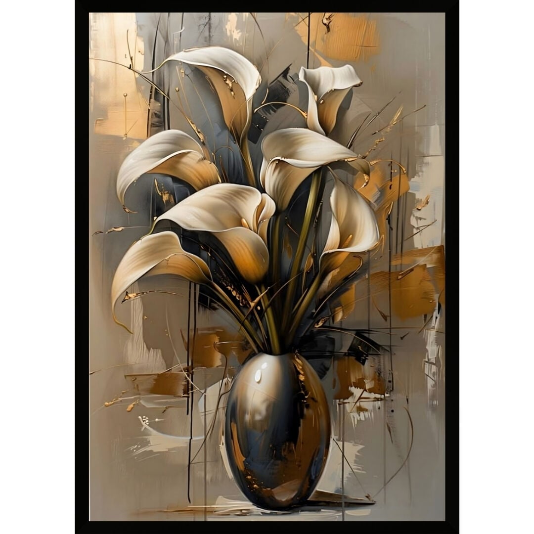 UV Vazoda Çiçekler Tablo 75x105cm