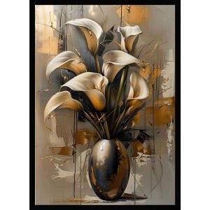 UV Vazoda Çiçekler Tablo 75x105cm