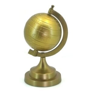 Dünya Küre Pirinç 16x29cm