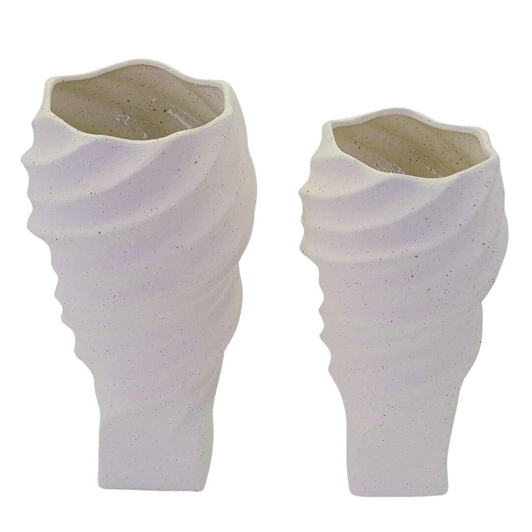 2li Set Kıvrımlı Vazo 18x29cm