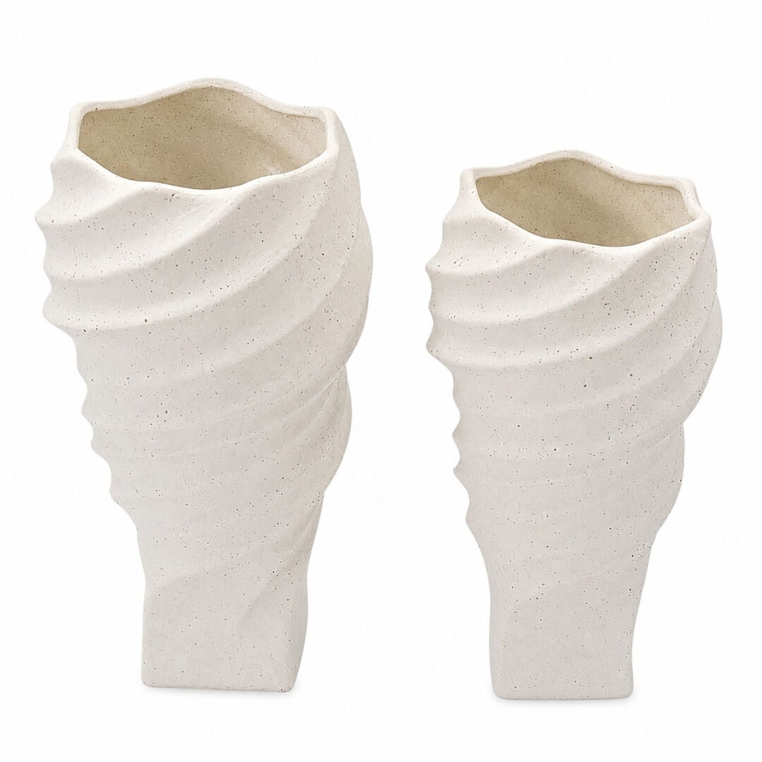 2li Set Kıvrımlı Vazo 18x29cm