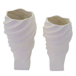2li Set Kıvrımlı Vazo 18x29cm