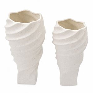 2li Set Kıvrımlı Vazo 18x29cm