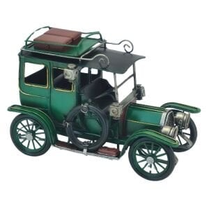 Retro Metal Araba Yeşil 10x24cm