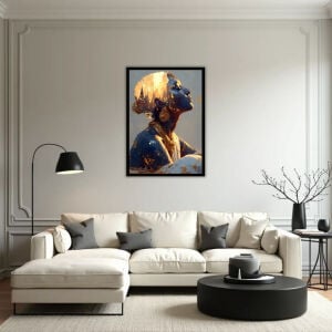UV Gold Kadın Tablo 75x105cm
