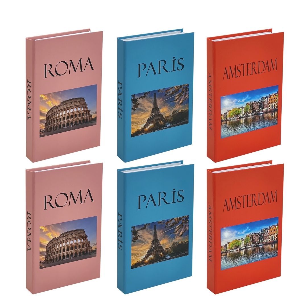 12 li Set Küçük Kitap Kutu 13x21cm