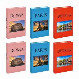 12 li Set Küçük Kitap Kutu 13x21cm