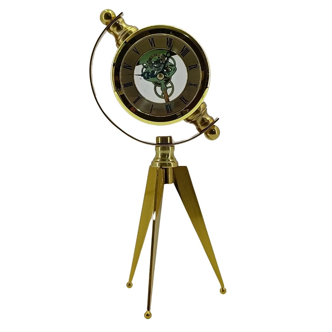 Gold Ayaklı Masa Saati 14x32cm