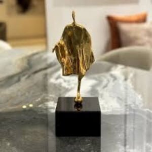 Döküm Adam Obje Altın 10x28cm