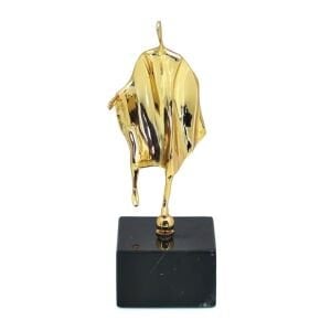 Döküm Adam Obje Altın 10x28cm