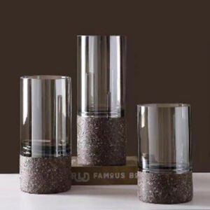 3lü Set Cam Vazo 12x31cm