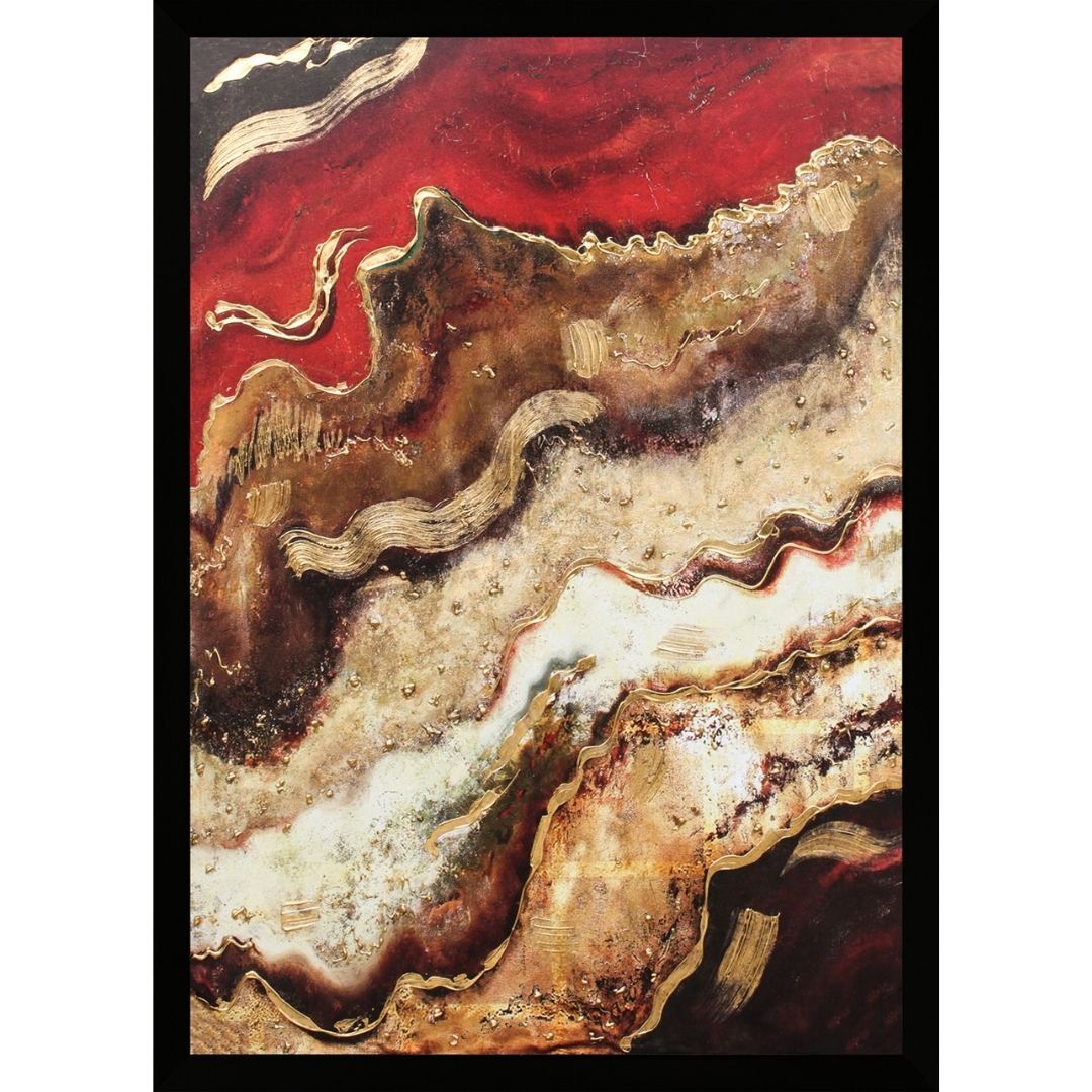 Abstre Soyut Tuval Tablo 75x105cm