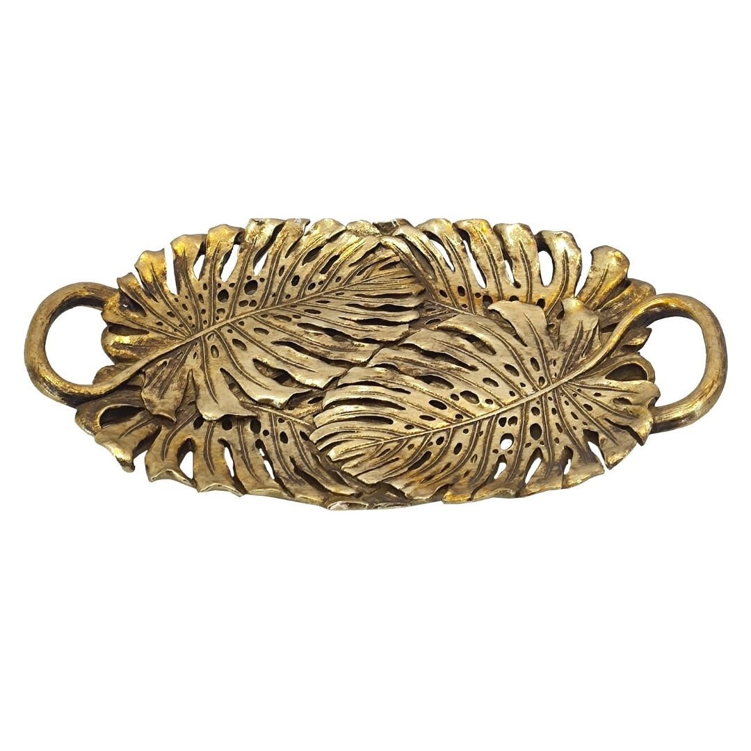 Dekor Tabak Altın 21x36cm