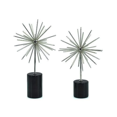 2li Set Döküm Kirpi Gümüş 23x40cm