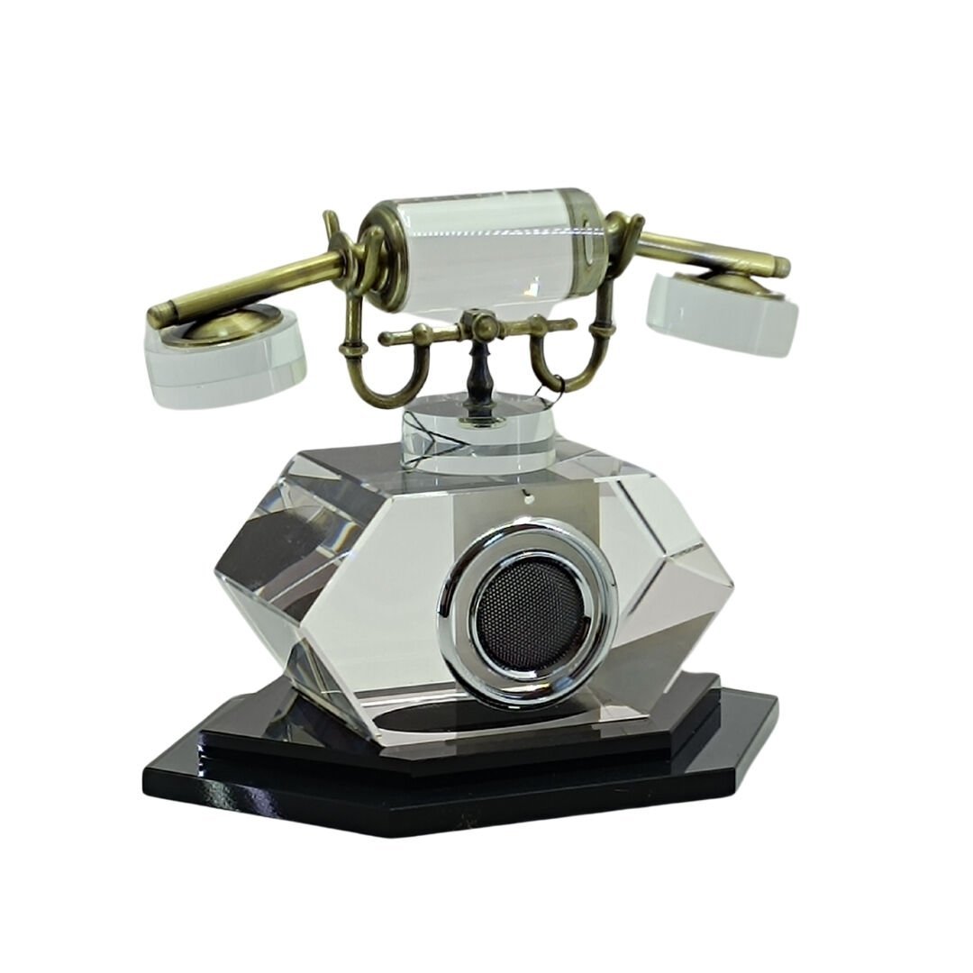 Kristal Telefon Obje 20x33cm