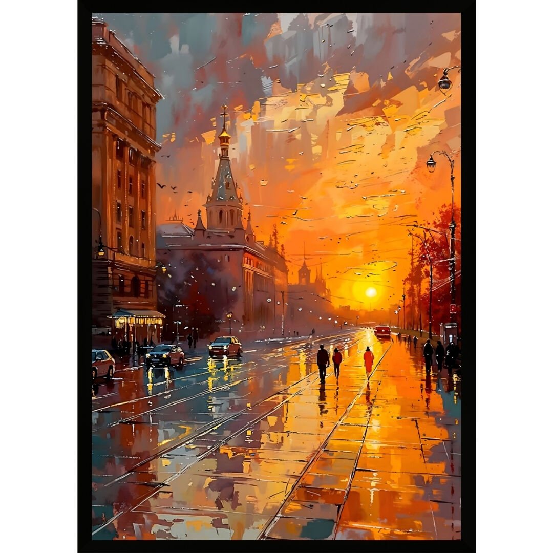UV Şehir Manzarası Tablo 75x105cm