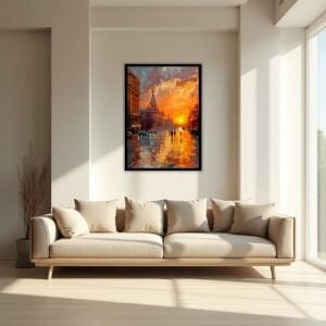 UV Şehir Manzarası Tablo 75x105cm