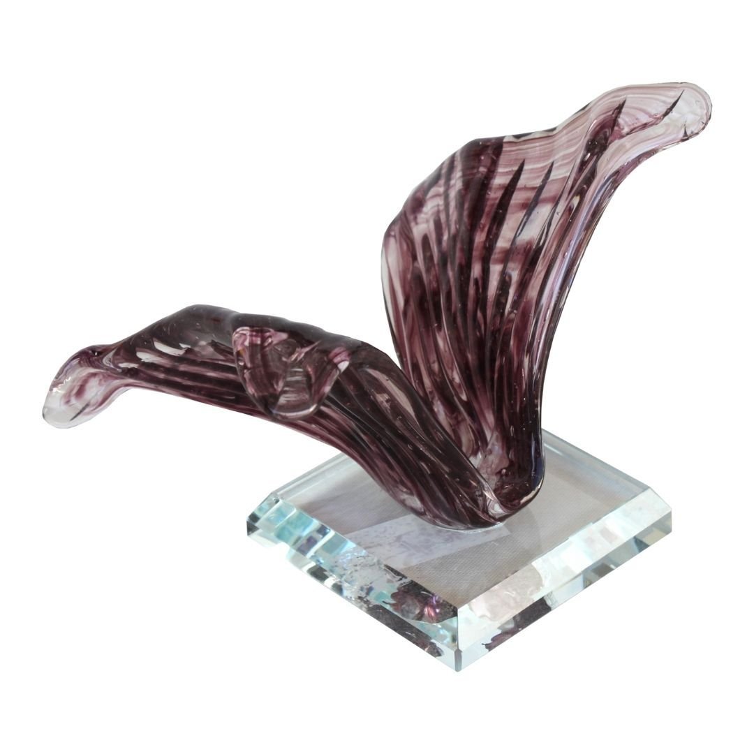 Cam Kelebek Mor 11x16cm