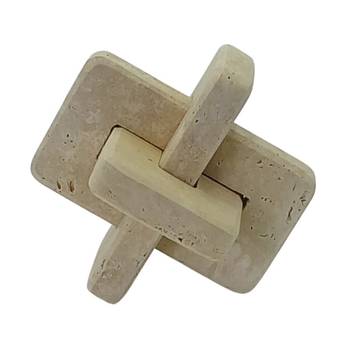 Traverten Soyut Obje 22x24cm (Düğüm)