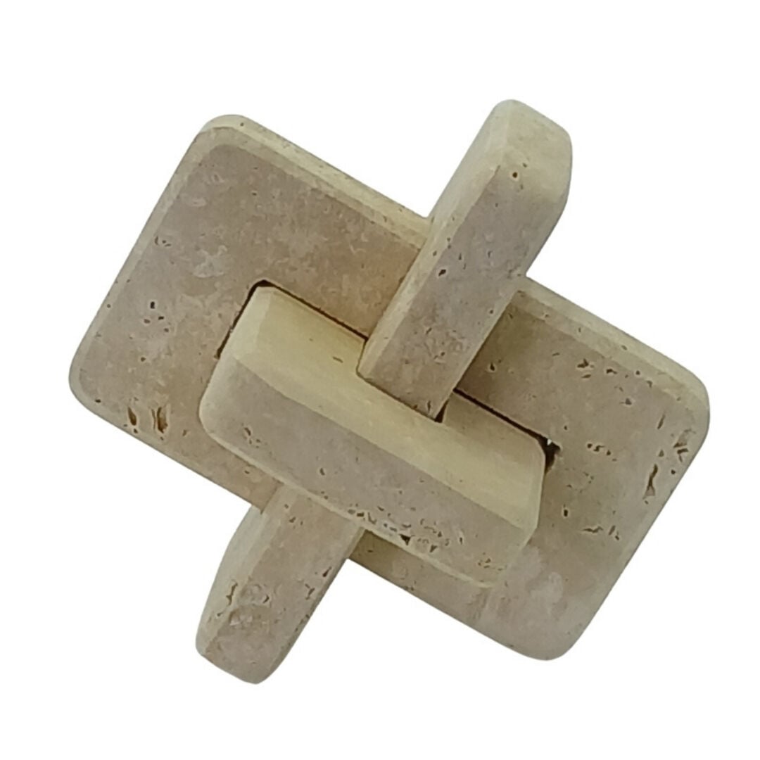 Traverten Soyut Obje 22x24cm (Düğüm)