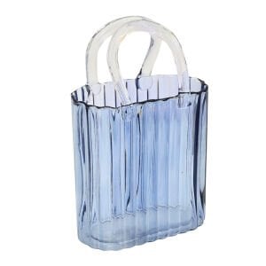 Çizgili Çanta Cam Vazo 18x29