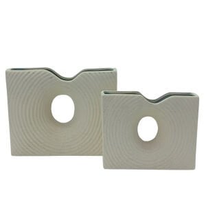 2li Set Seramik Vazo 20x25cm