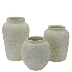 3lü Set Seramik Vazo 16x25cm