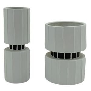 2li Set Seramik Vazo 9x25cm