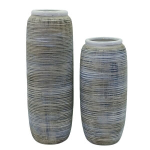 2li Set Seramik Vazo 14x45cm