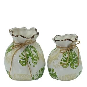 2li Set Seramik Vazo 14x16cm
