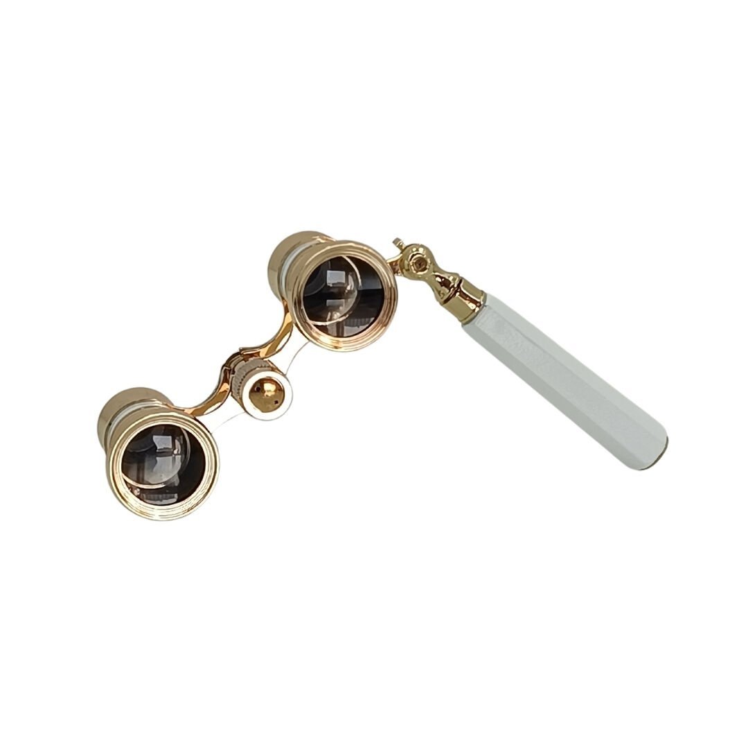 Dekoratif Dürbün Obje Beyaz 6x20cm