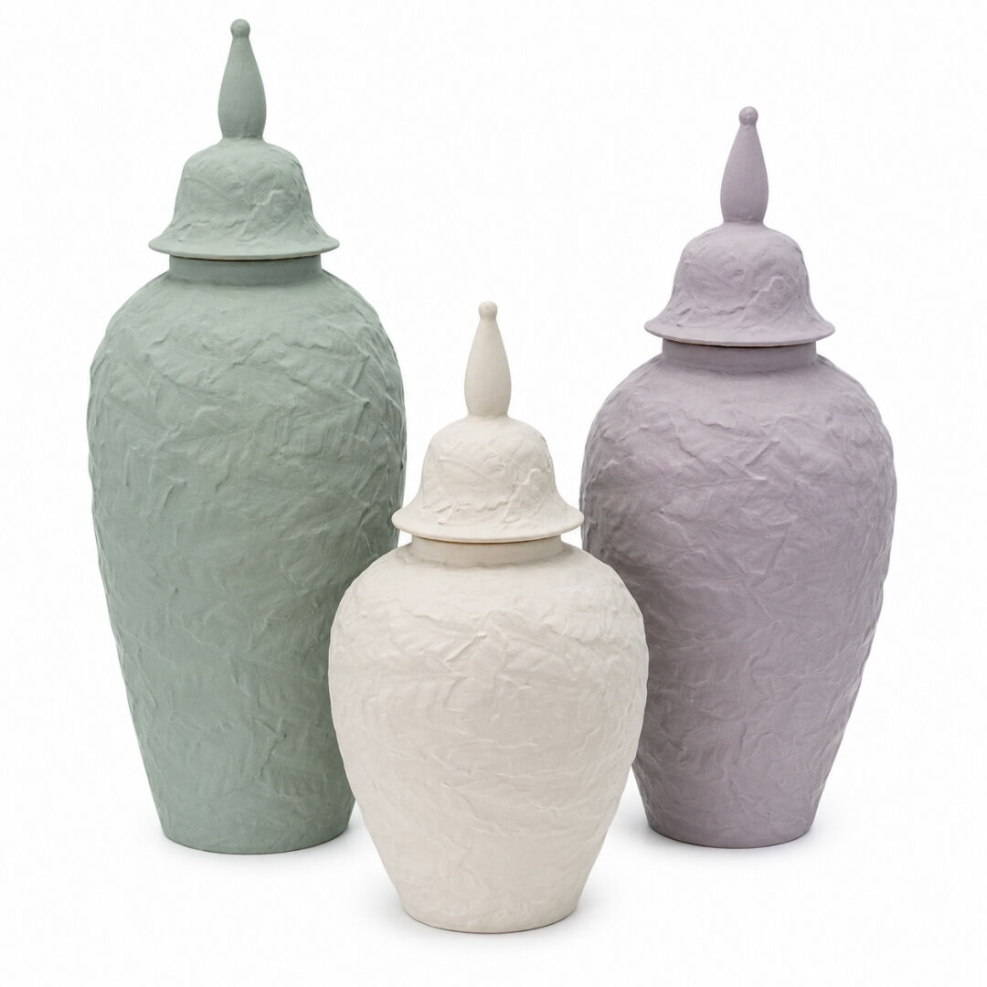 3lü Set Seramik Küp 17x43cm