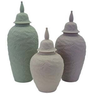 3lü Set Seramik Küp 17x43cm