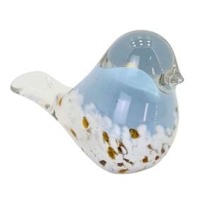 Cam Kuş Obje Mavi 12x16cm