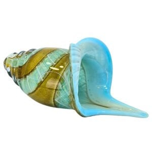 Deniz Kabuğu Obje Mavi 13x33cm