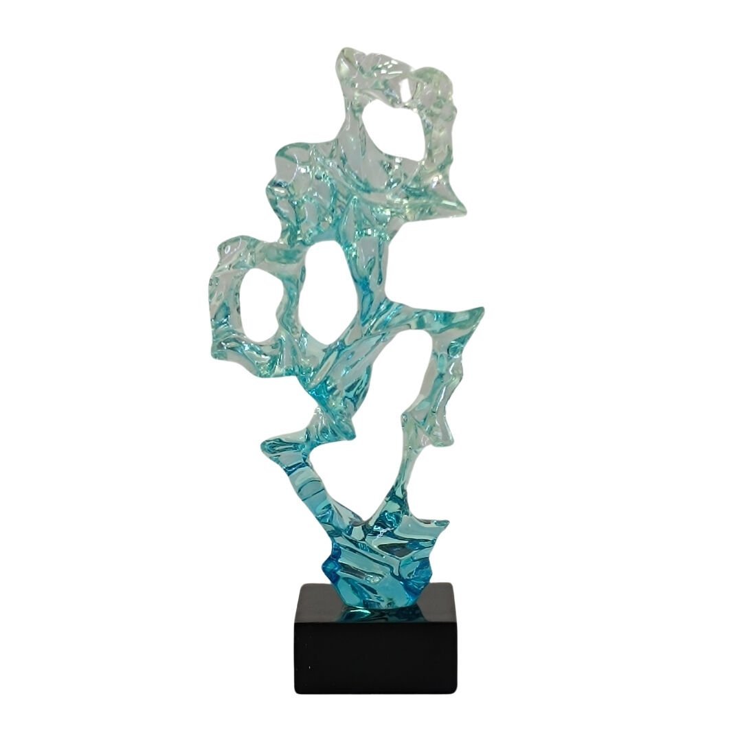 Epoksi Obje Mavi 1| 20x47cm