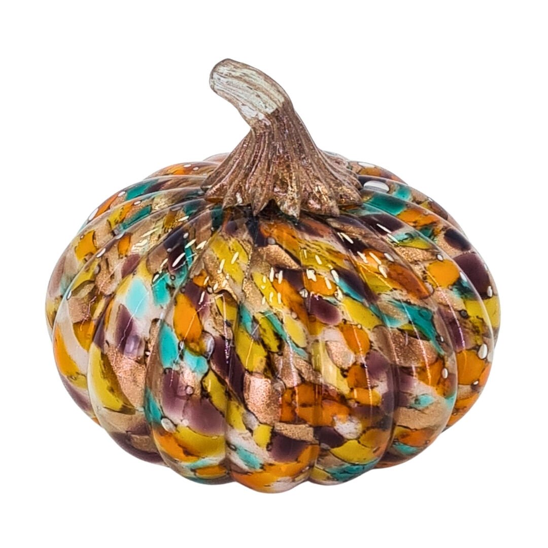 Cam Renkli Kabak Obje-2 18x19cm