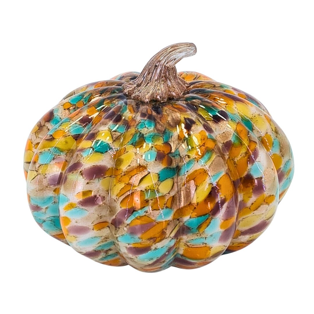 Cam Renkli Kabak Obje-3 14x19cm