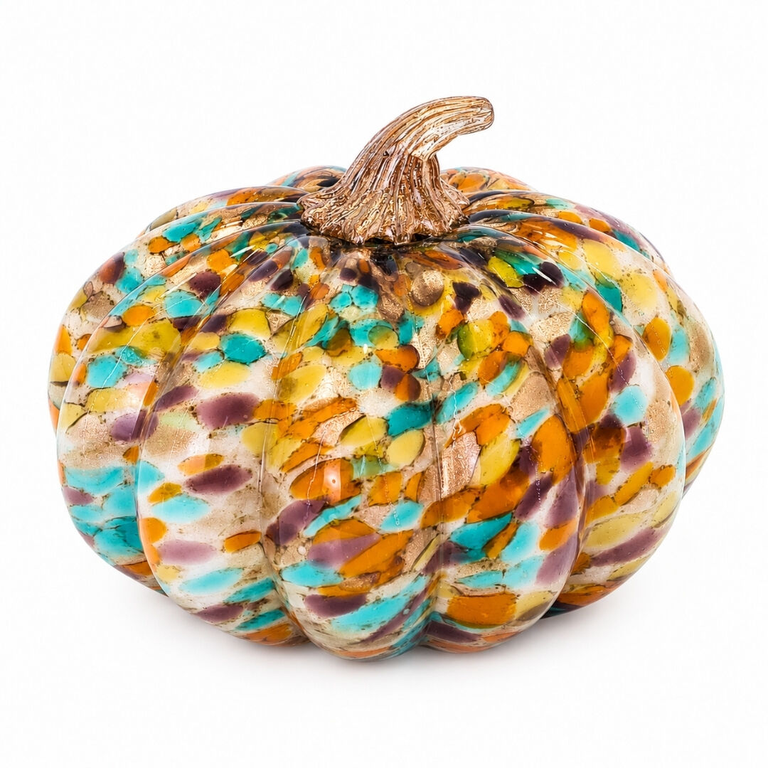 Cam Renkli Kabak Obje-3 14x19cm