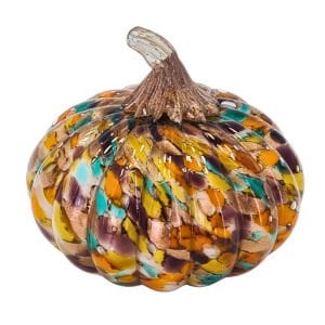 Cam Renkli Kabak Obje-4 11x13cm