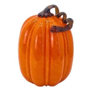 Cam Turuncu Kabak Obje-1 17x26cm